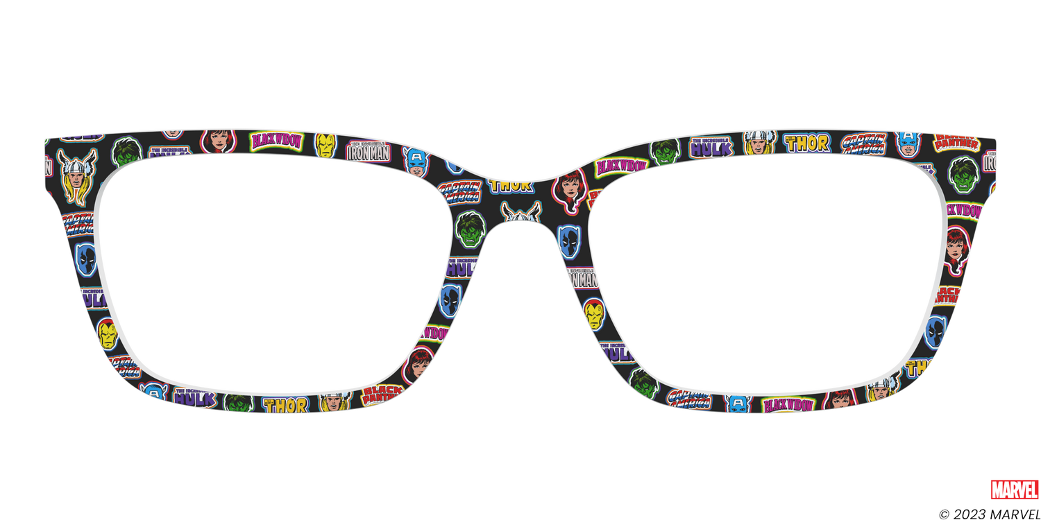 The Marvel Stickers - Front Top Image - Pair Eyewear