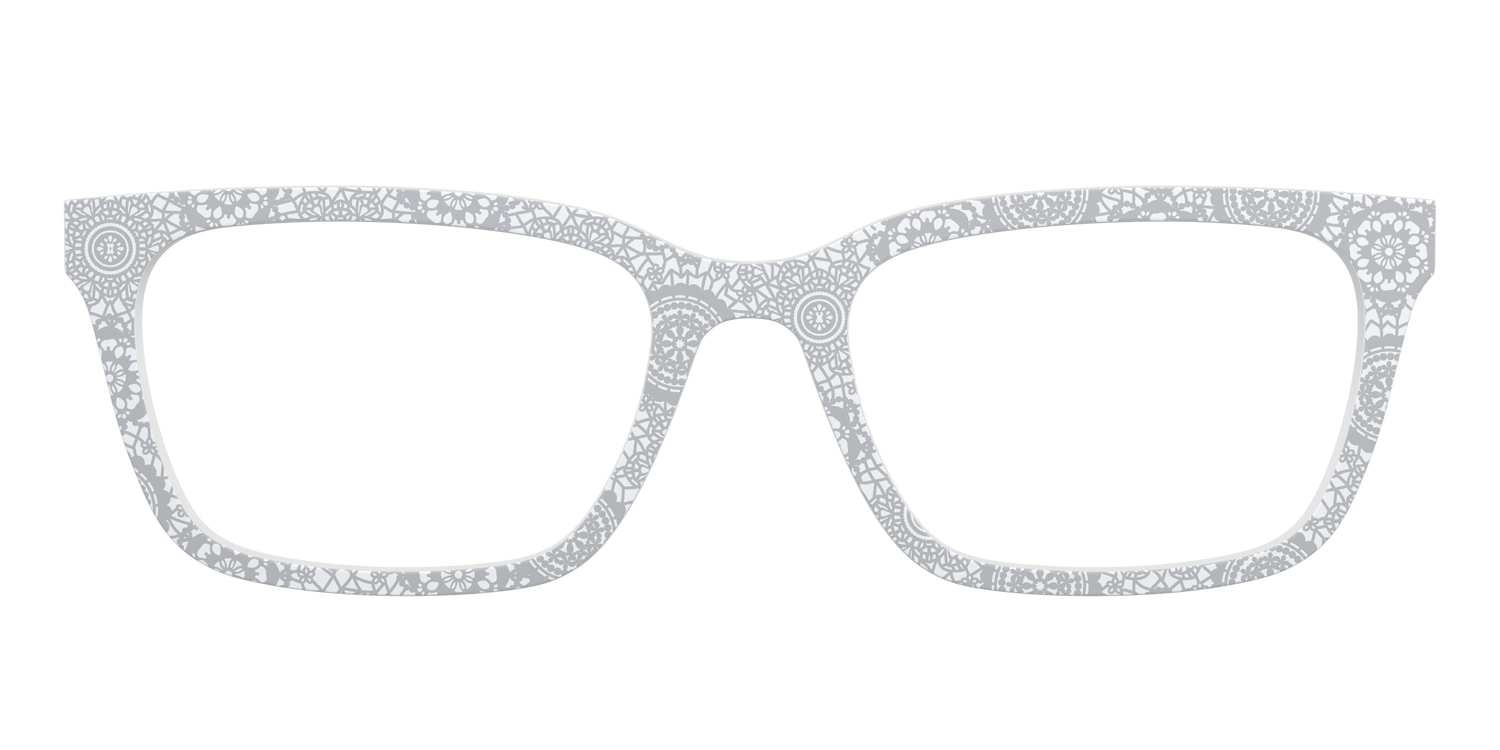 The Pale Gray Medallion Lace