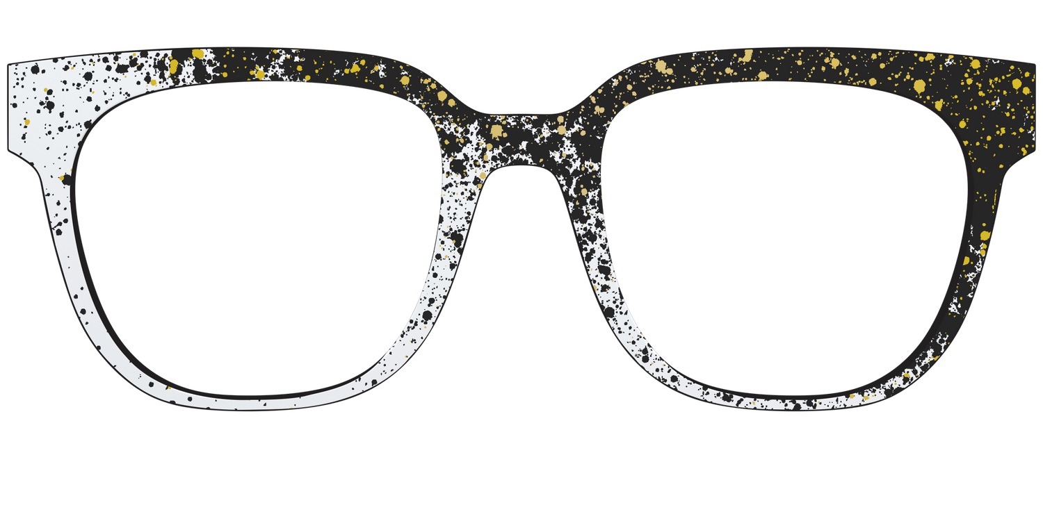 The Black & White Splatter