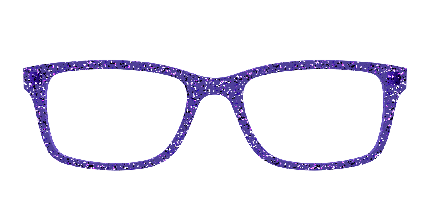 The Electric Purple Sparkle - Front Top Image - Pair Eyewear