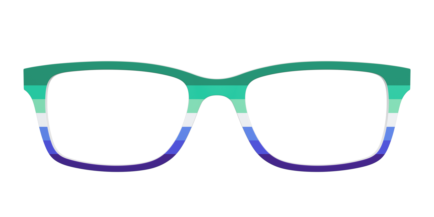 The Gay Men Flag - Front Top Image - Pair Eyewear