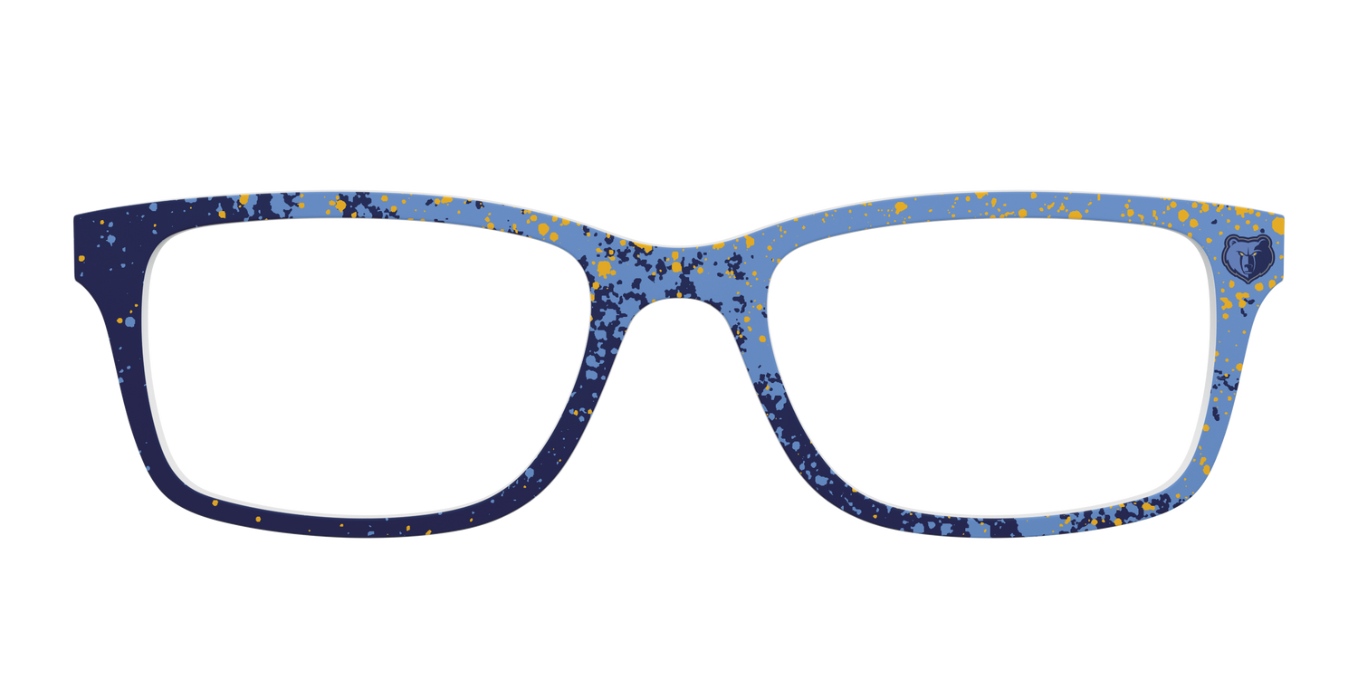 The Grizzlies Splatter - Front Top Image - Pair Eyewear