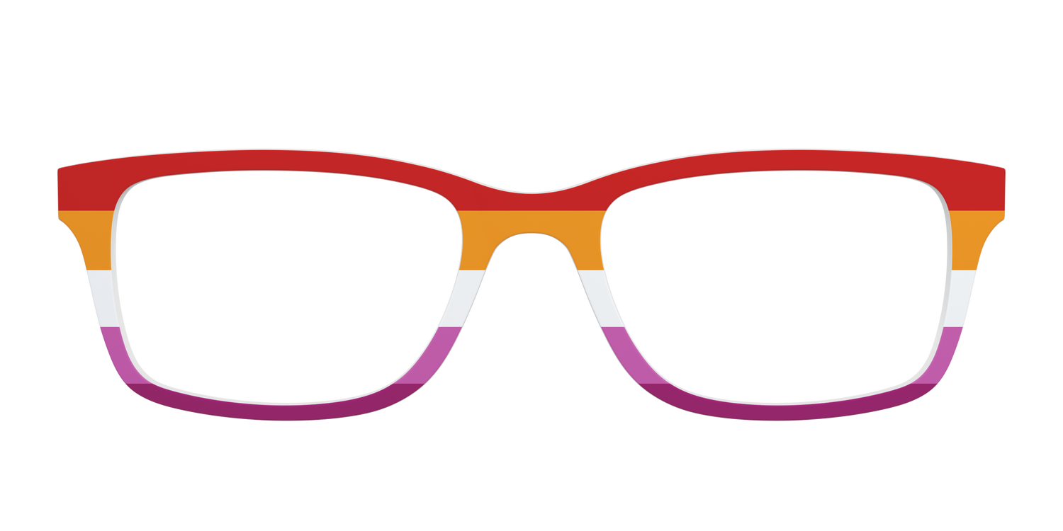 The Lesbian Flag - Front Top Image - Pair Eyewear