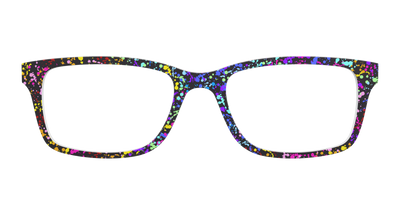 The Rainbow Splatter Black - Front Top Thumbnail - Pair Eyewear