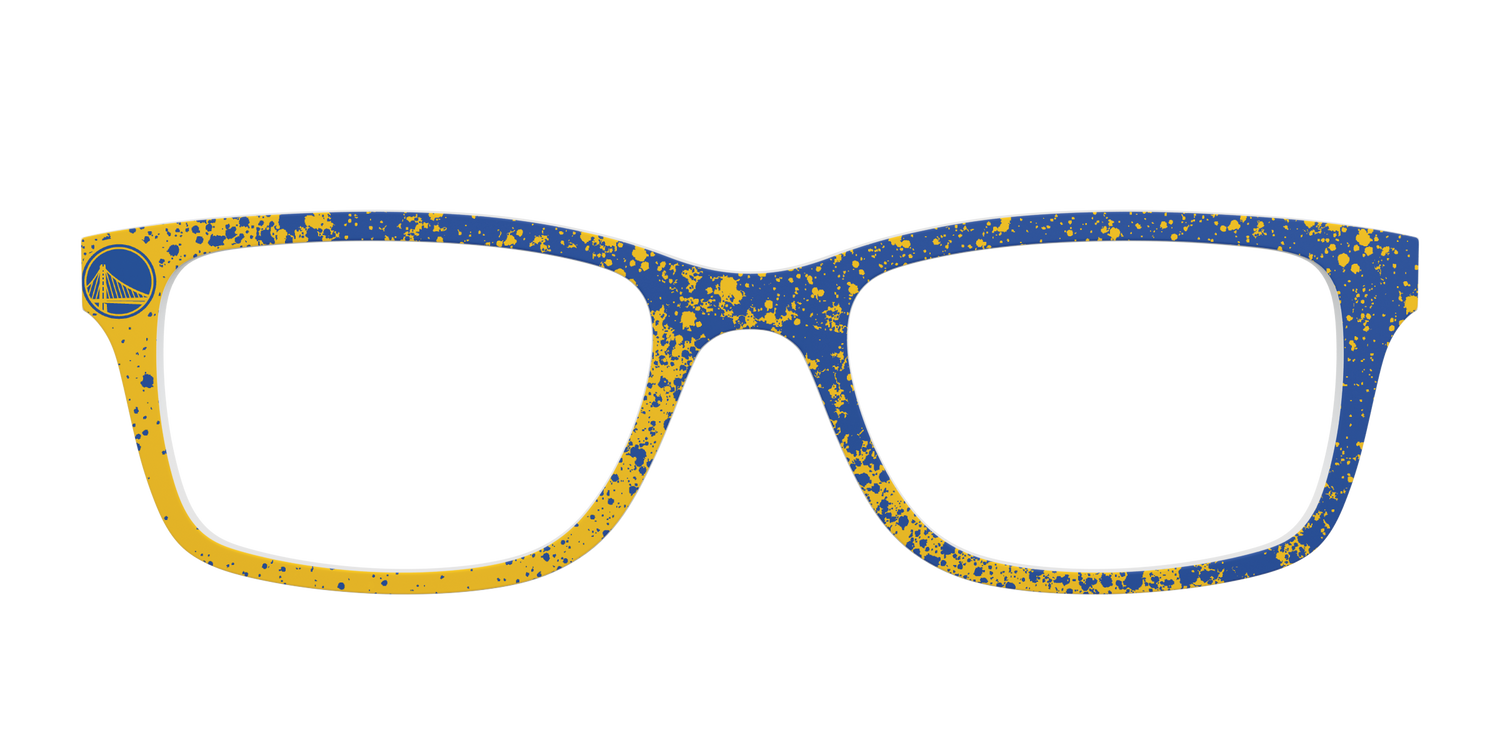 Warriors Splatter - Front Top Image - Pair Eyewear
