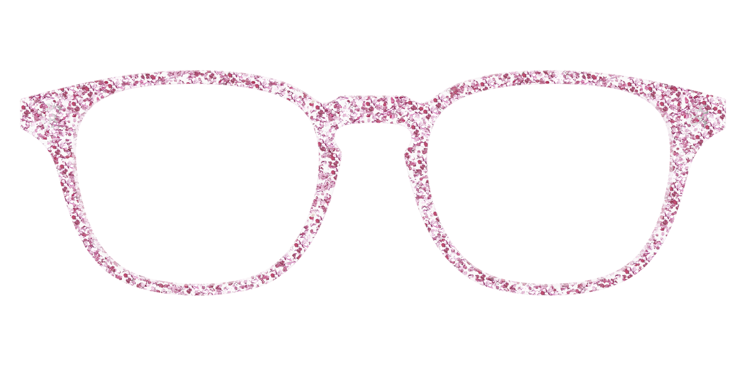 The Rose Gold Sparkle - Front Top Image - Pair Eyewear