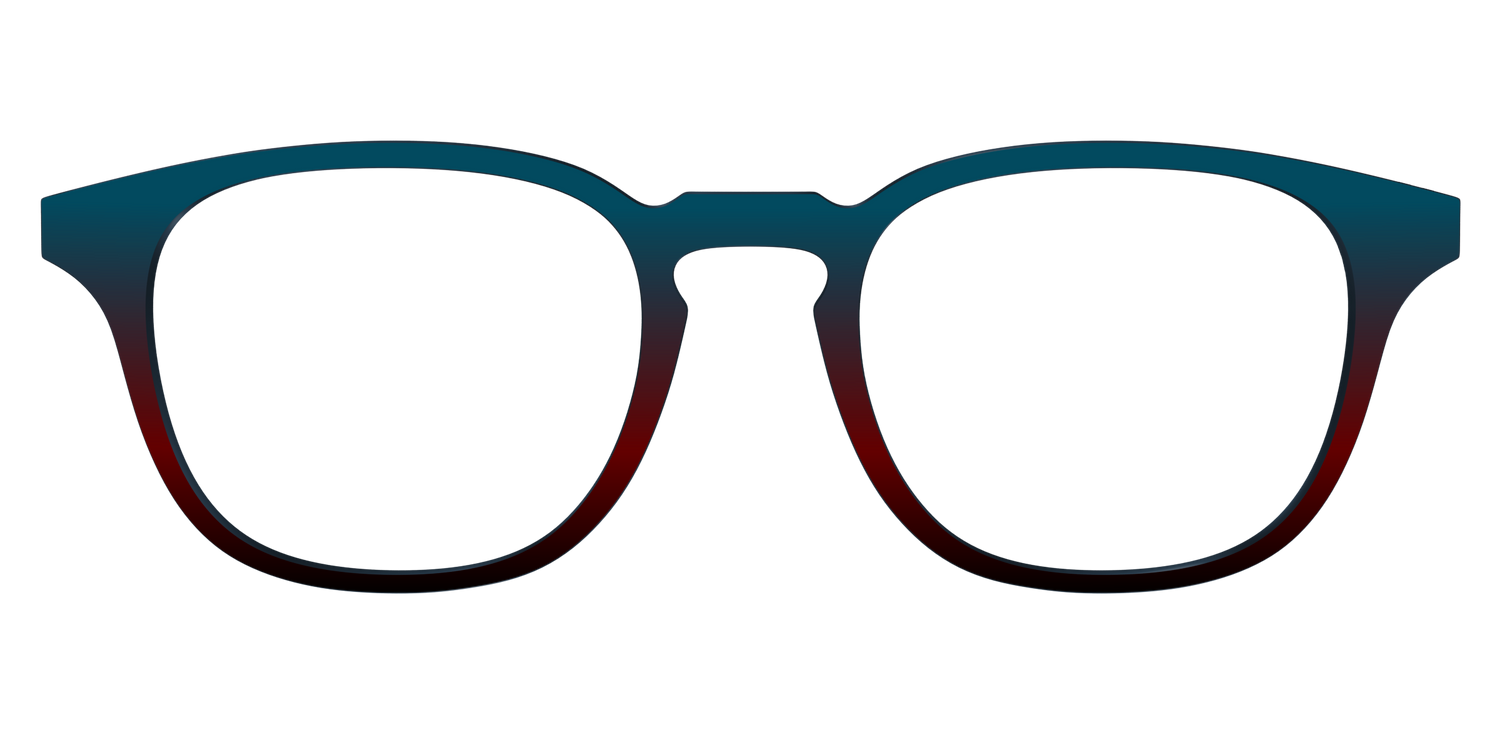 The Teal to Espresso Gradient - Front Top Image - Pair Eyewear