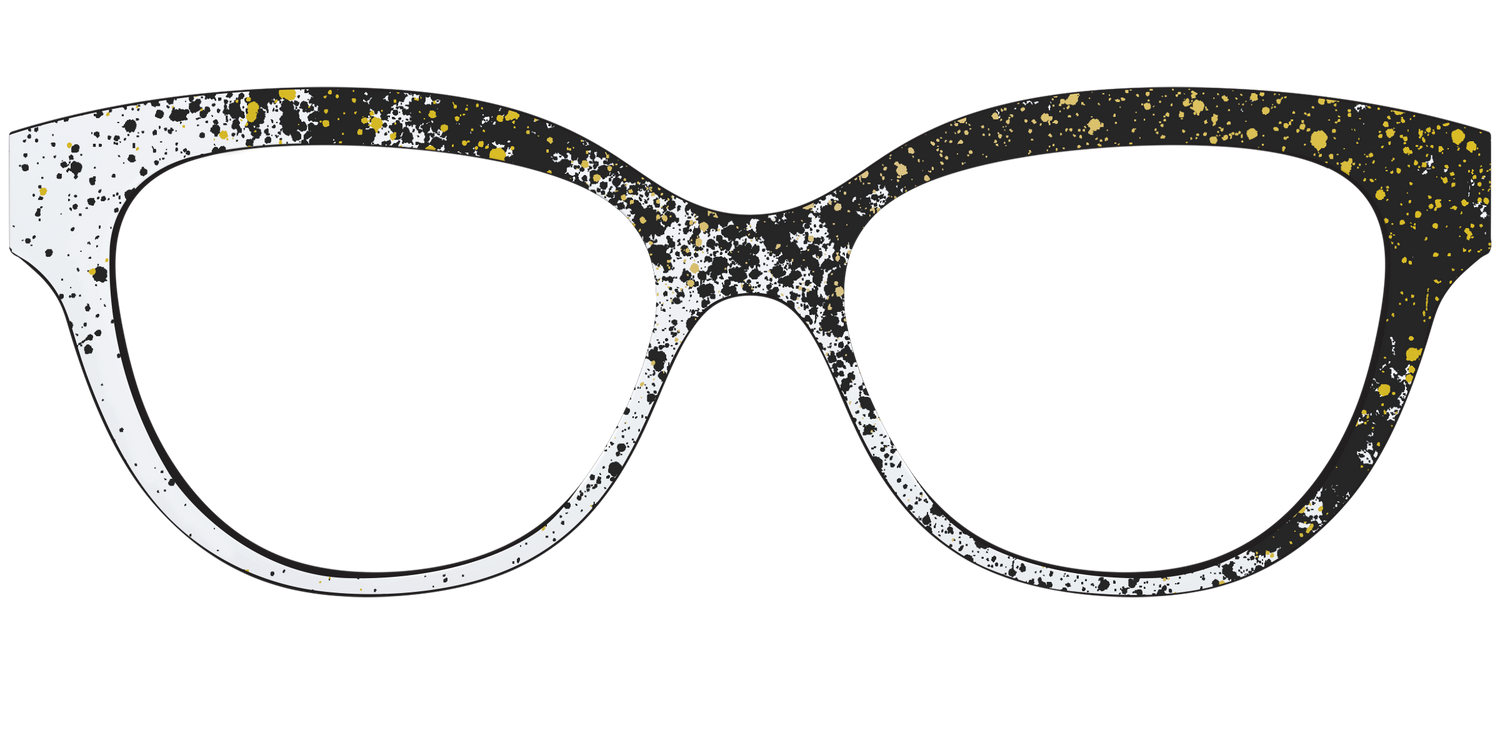 The Black & White Splatter