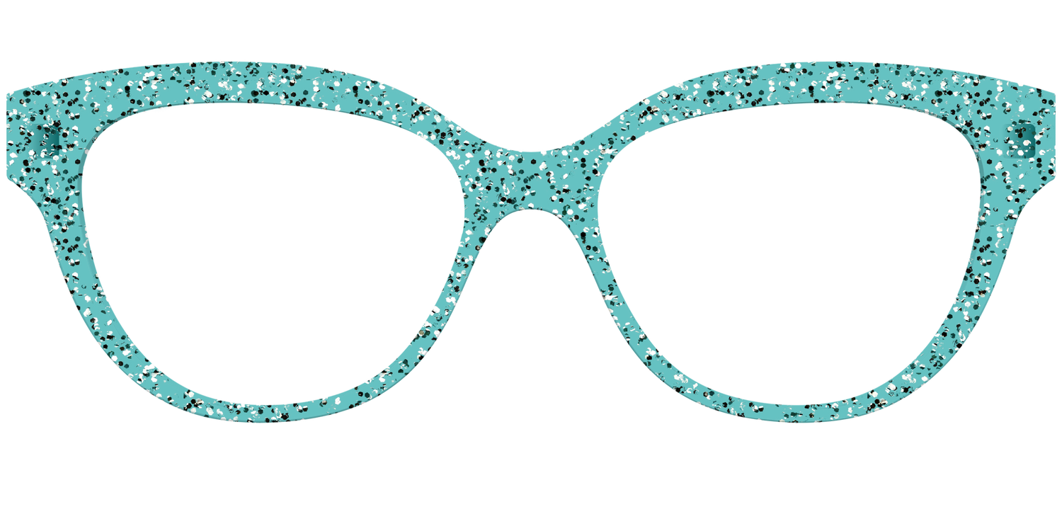 The Mint Sparkle - Front Top Image - Pair Eyewear