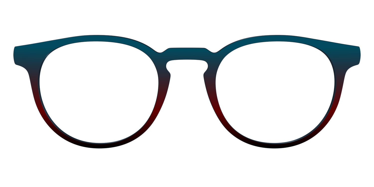 The Teal to Espresso Gradient - Front Top Image - Pair Eyewear