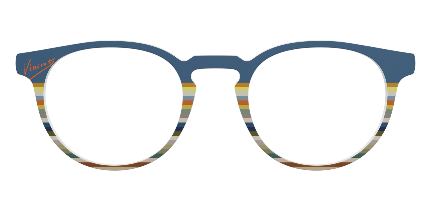 The Vincent Stripes - Front Top Image - Pair Eyewear