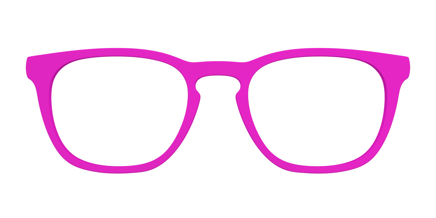 The Hot Pink - Front Top Image - Pair Eyewear
