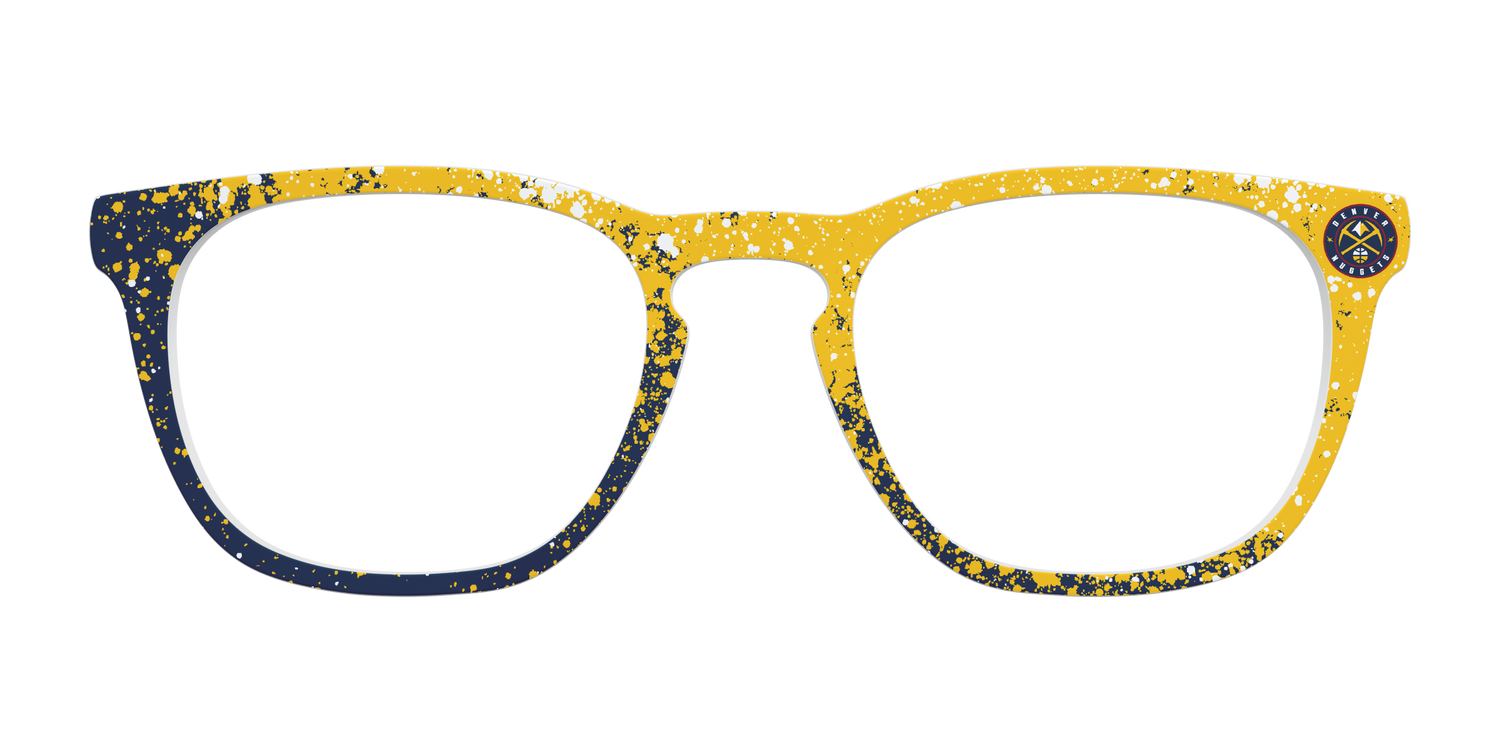 Nuggets Splatter - Front Top Image - Pair Eyewear
