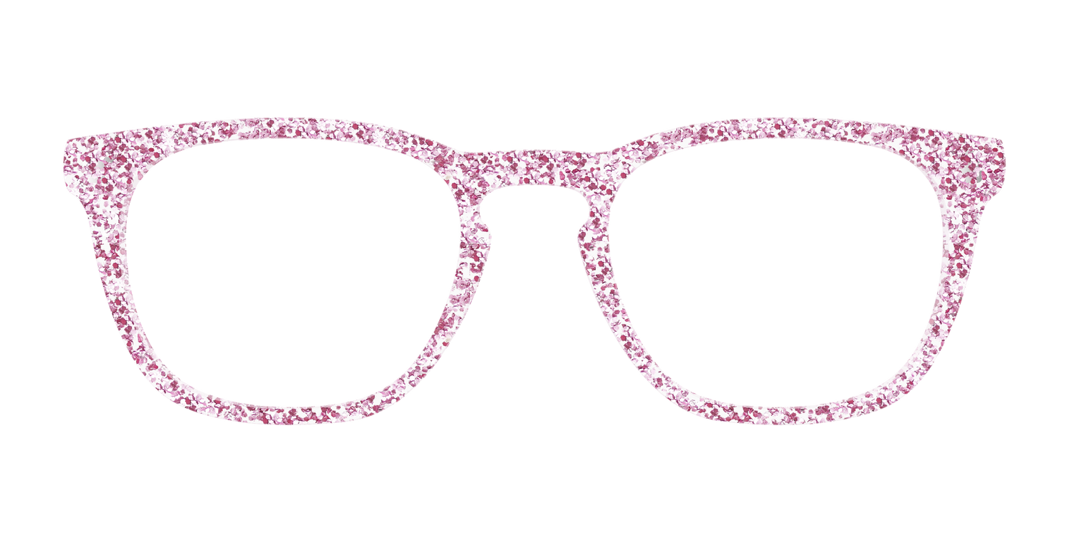 The Rose Gold Sparkle - Front Top Image - Pair Eyewear