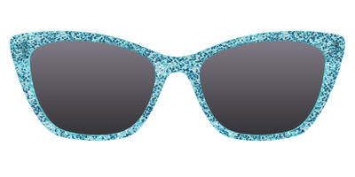 The Polarized Aquamarine Sparkle Sun Top - Front Top Thumbnail - Pair Eyewear