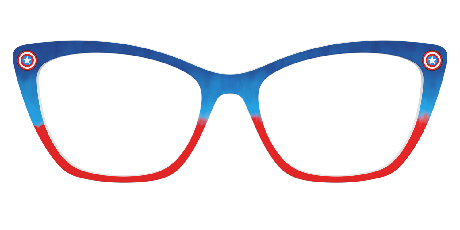 The Captain America Shield - Front Top Image - Pair Eyewear