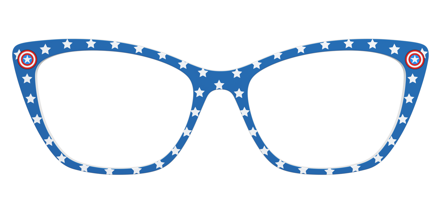 The Captain America Stars - Front Top Image - Pair Eyewear