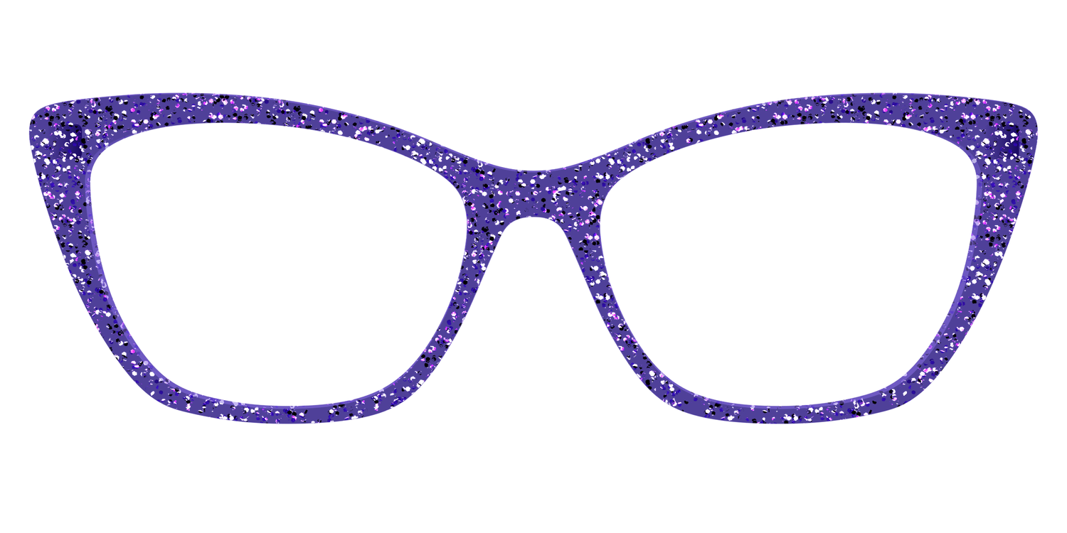 The Electric Purple Sparkle - Front Top Image - Pair Eyewear