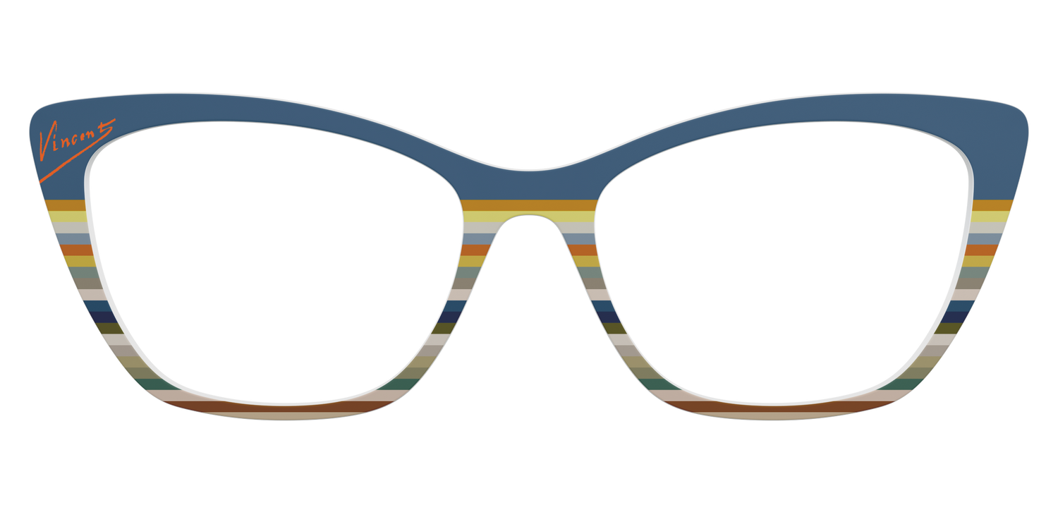 The Vincent Stripes - Front Top Image - Pair Eyewear